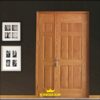 Cửa gỗ công nghiệp HDF veneer hai cánh KD.6A-ASH