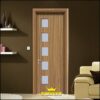 Cửa gỗ công nghiệp MDF phủ laminate KD.5GL