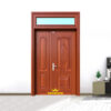 Cửa thép vân gỗ 2 cánh lệch KG-21.07.07A-1TK