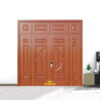Cửa thép vân gỗ 4 cánh lệch KG-41.01.03A-4PV