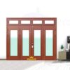 Cửa thép vân gỗ 4 cánh đều KG-42.K.K-4TK