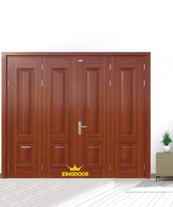 Cửa thép vân gỗ 4 cánh đều KG-42.CS2